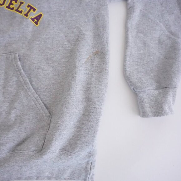 Vintage '90s Hanes Proprint Heavyweight Phi Alpha Delta Gray Hoodie Sweatshirt M - Picture 7 of 10